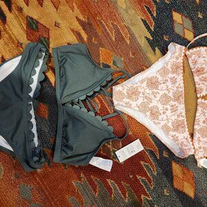 Two cute bikinis, size medium